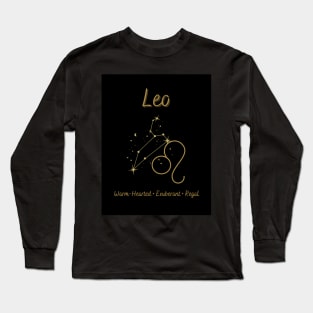 Astrology Collection - Leo (Symbol & Constellation) Long Sleeve T-Shirt